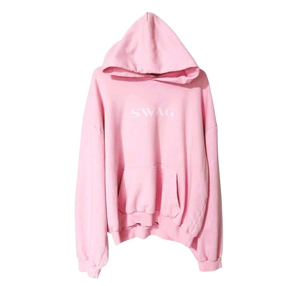 Justin Bieber Official Coachella 2026 PINK Large Swag Hoodie SKYLRK  AUTHENTIC